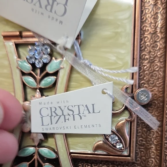 Argento SC Cream Mother Of Pearl and Crystal Photo Frame - Picture 9 of 13